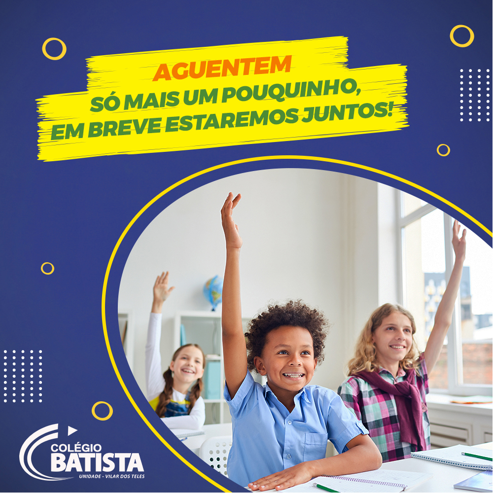 Em breve estaremos juntos